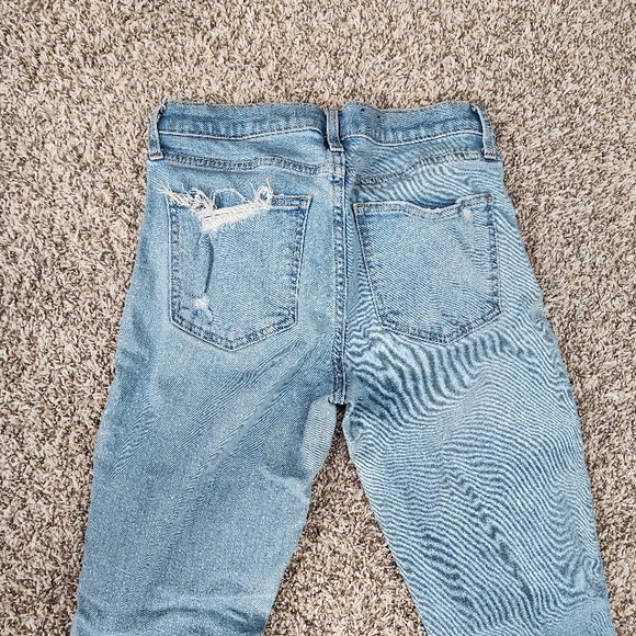 Light Blue Distressed Women's Jeans - Picture 2 of 3